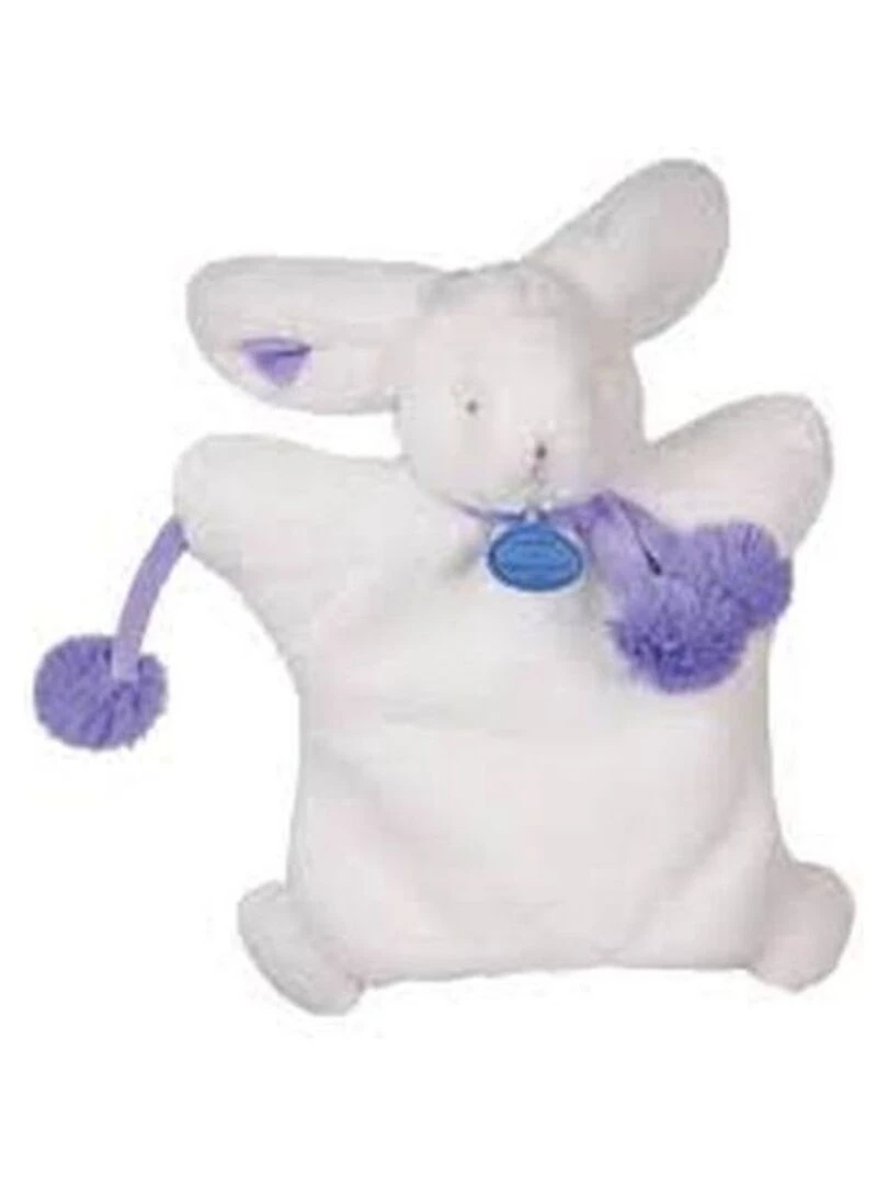 doudou Doudou et compagnie Lapin DC2742 Pompons marionnette Violet