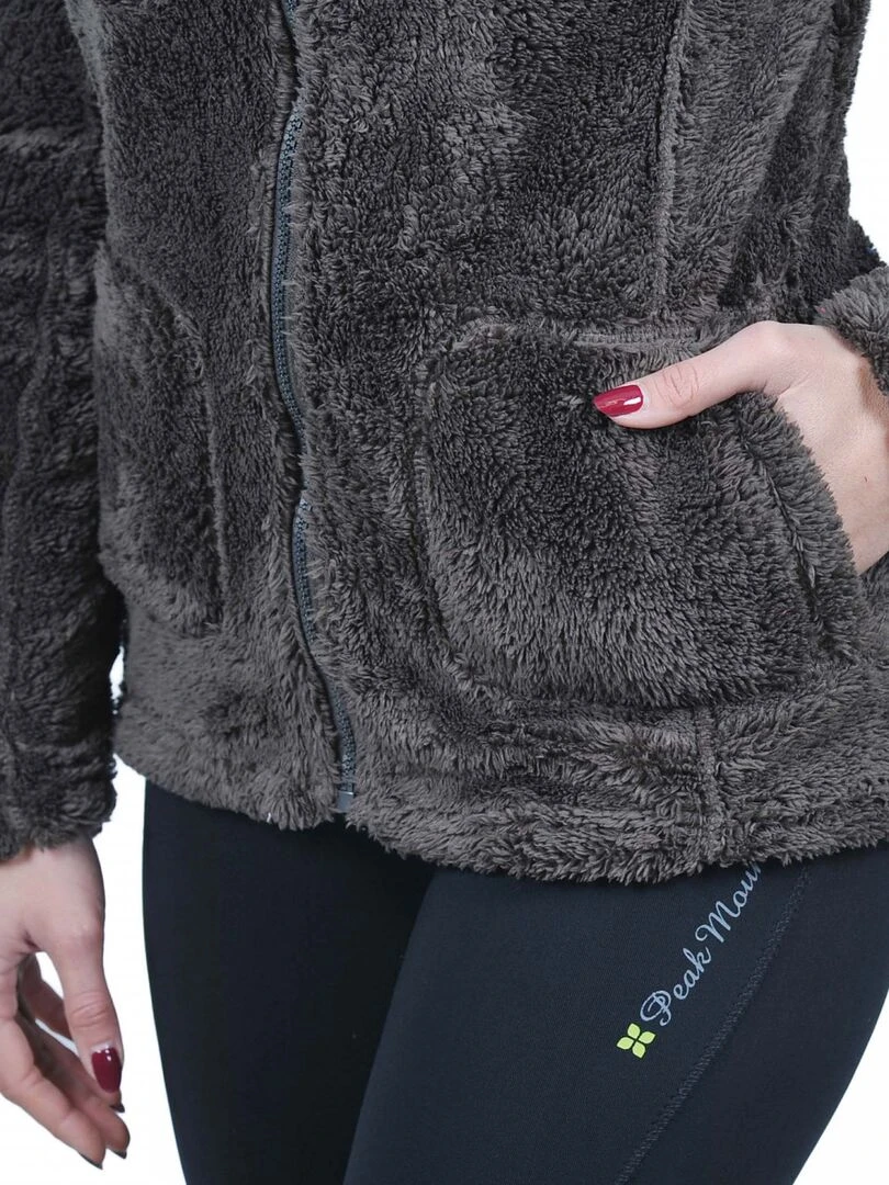 Blouson polaire femme ASANA   Marron