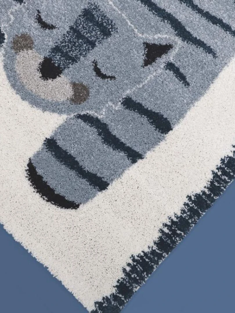 Tapis Rectangulaire Chat Elvar (100 X 150 Cm)   Bleu