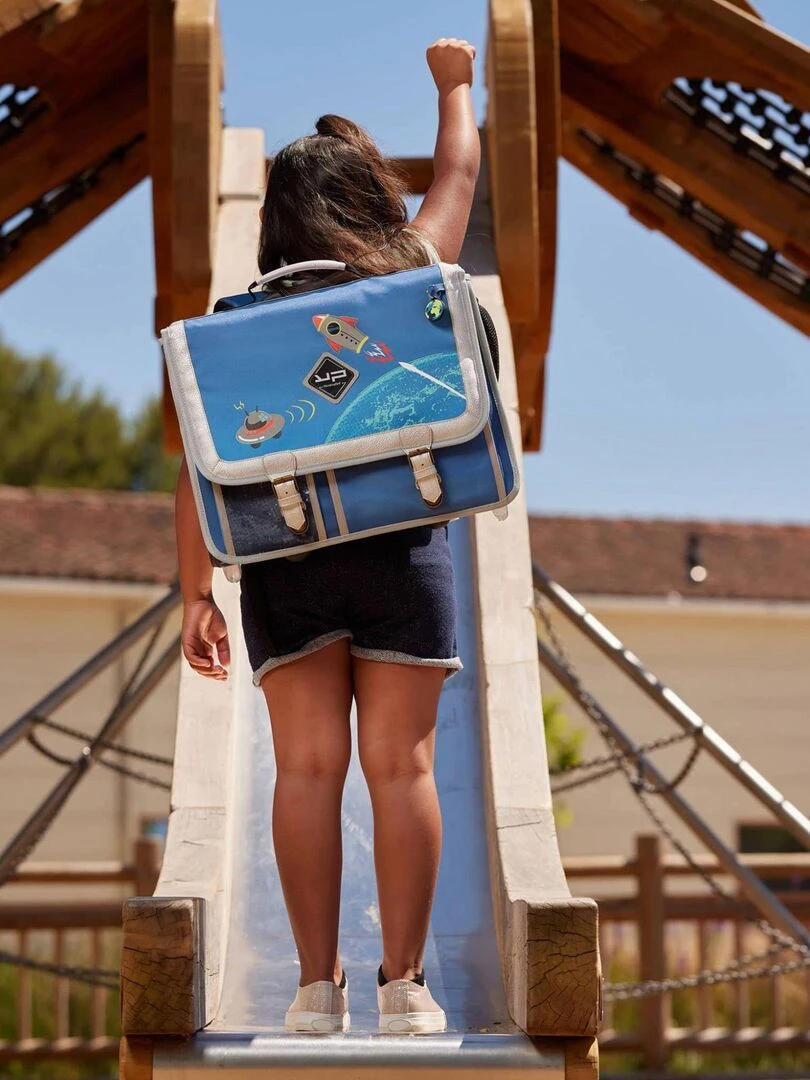 BODYPACK Cartable à roulettes 41 cm Objectif Lune Bleu