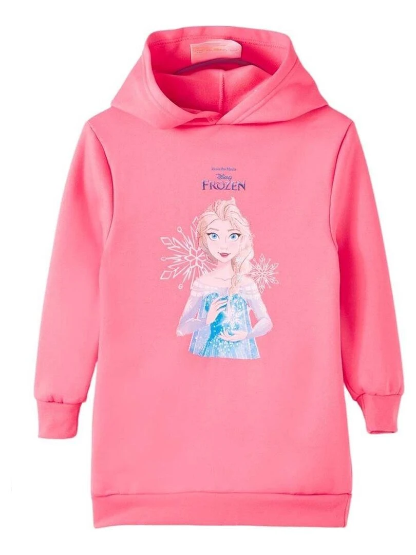 Disney Robe Pull fille imprimé La Reine Des Neiges Rose