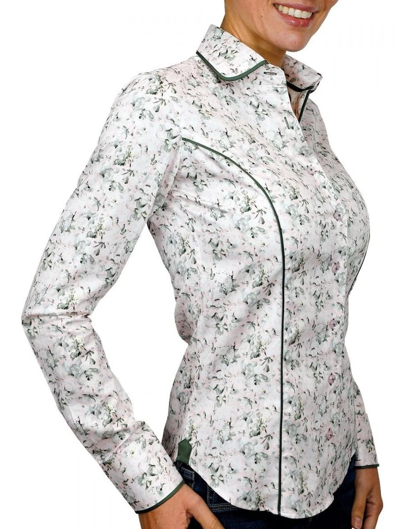 Chemise col rond PASSADENA   Rose