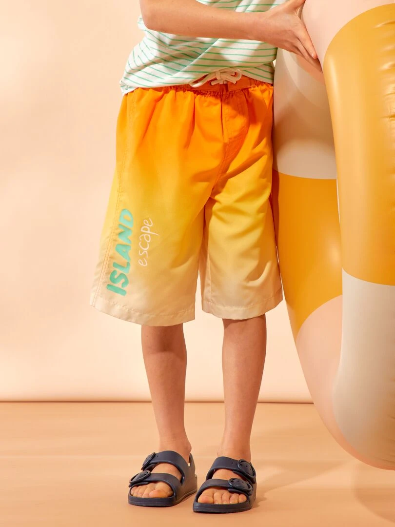 Short de bain long Orange