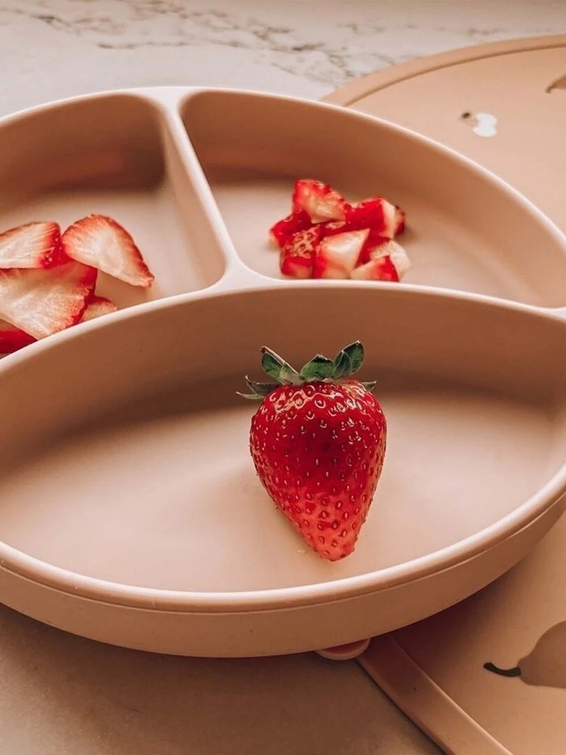 Set de table en silicone alimentaire  fruits   Beige