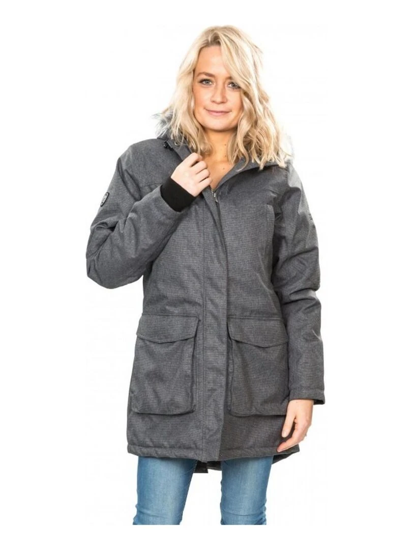 Trespass   Veste THUNDERY   Noir Gris
