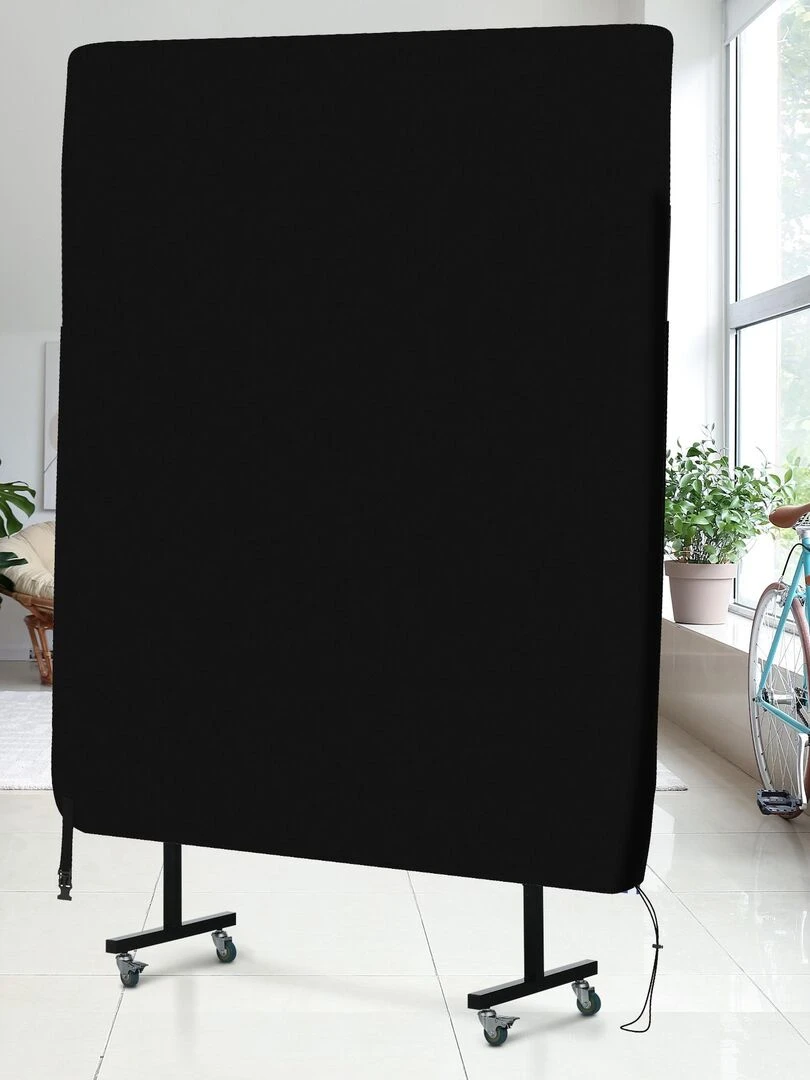 Housse de table de ping pong avec fermeture éclair anti UV imperméable noir   Noir