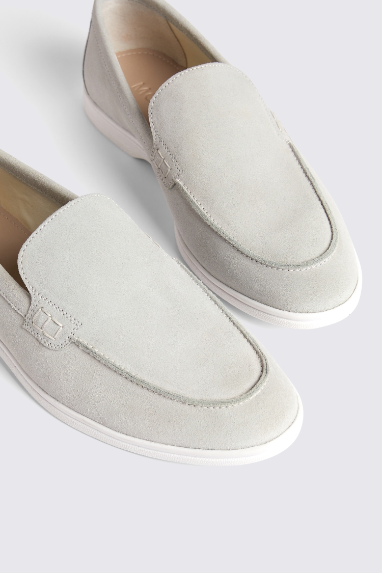 Lewisham Ivory Suede Casual Loafers   Buy Online at Moss