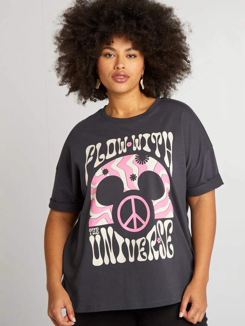 T shirt imprimé 'Disney' Noir