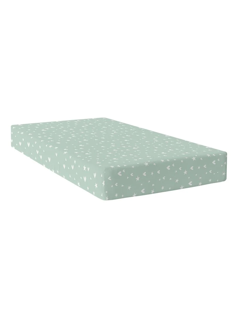 Drap housse Fairy dust "Happyfriday"   Blanc