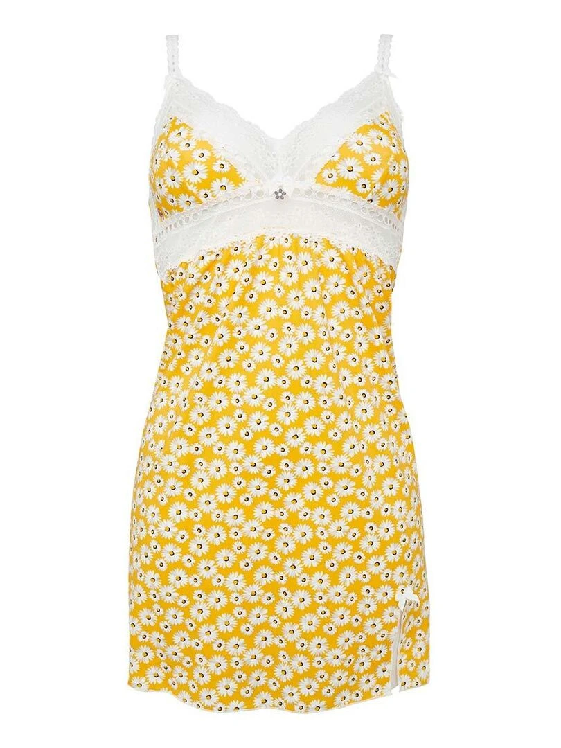 Nuisette PARISIENNE Brigitte Bardot Lingerie Jaune
