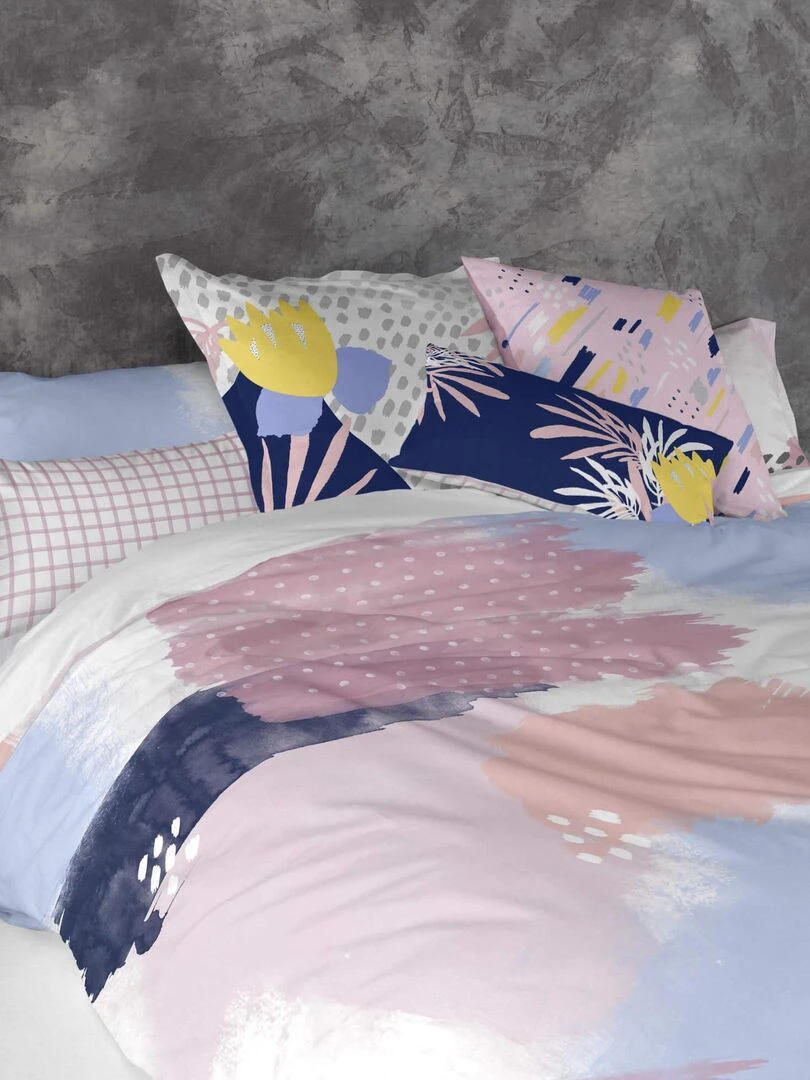 Housse de coussin Tempera "Happyfriday"   Blanc