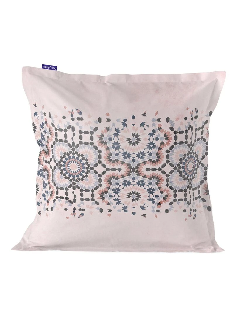 Housse de coussin décoratif Rhapis "Happyfriday"   Blanc