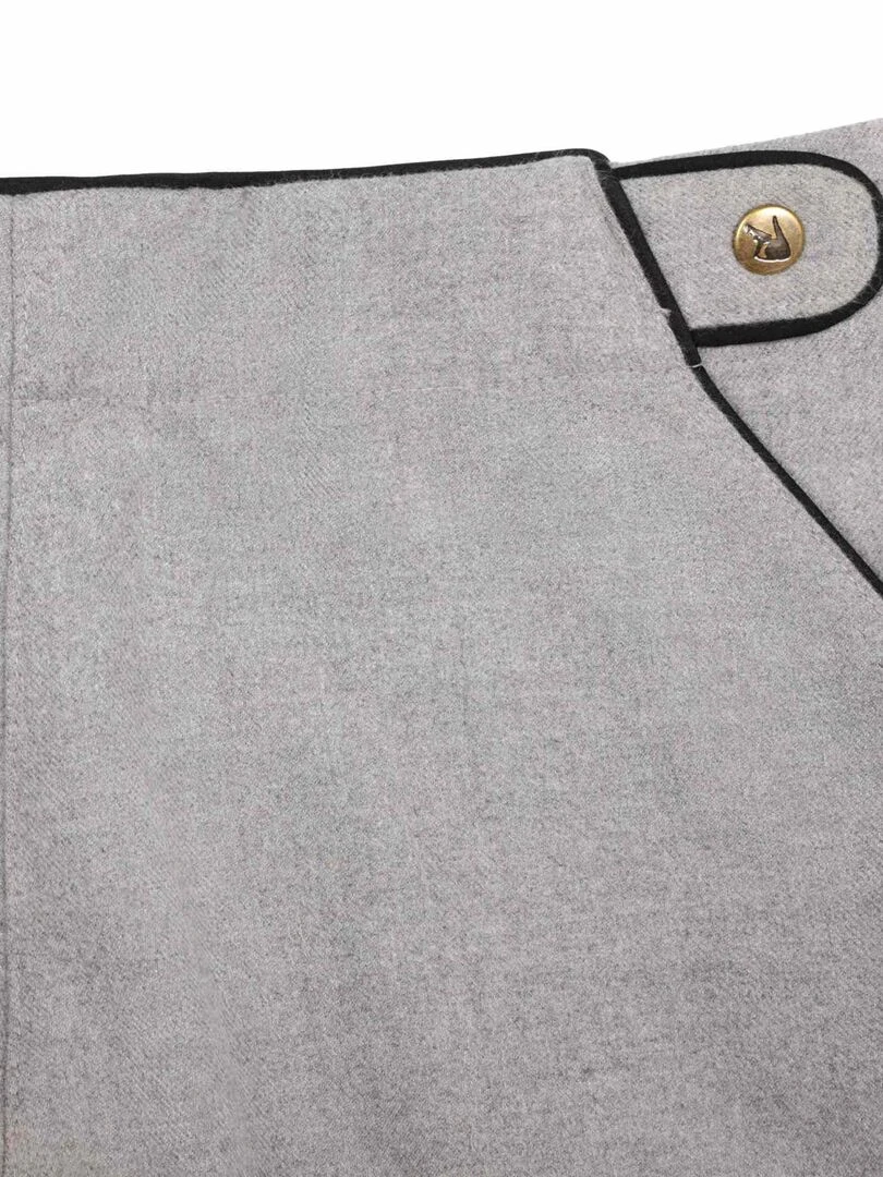 Short Laine Gris Souris Fille  POUPETTE   'LA FAUTE A VOLTAIRE'   Gris Noir