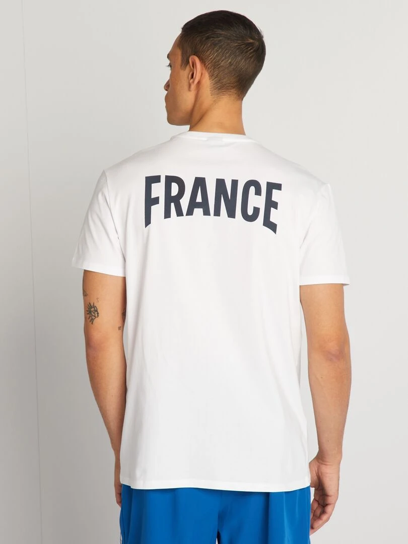 T shirt en jersey   Equipe de France Olympique   Blanc