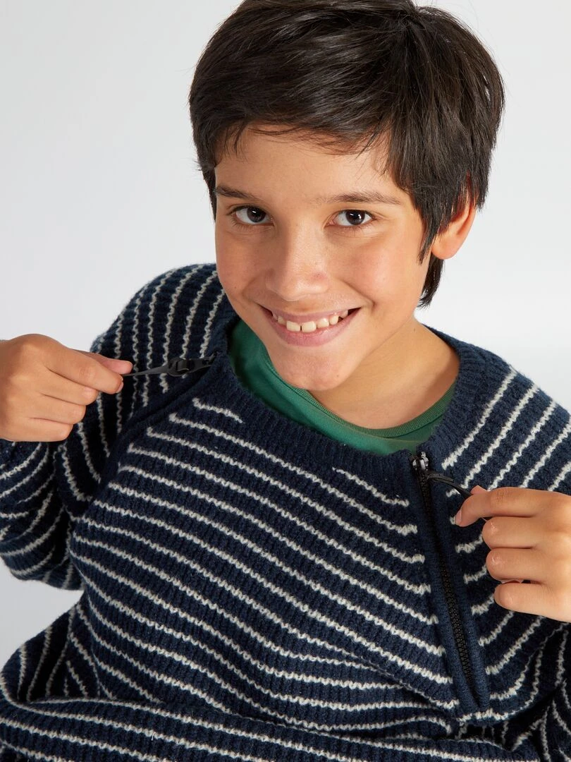 Pull en maille grosse jauge   So Easy   Marine