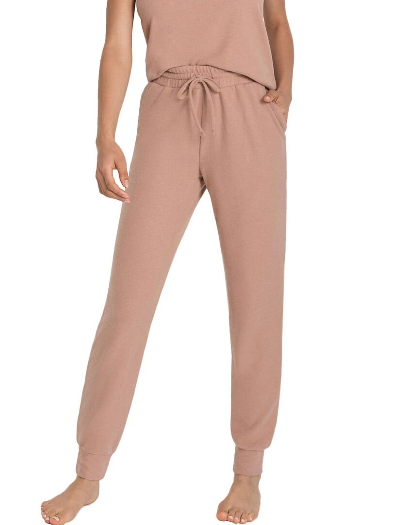 Pantalon loungewear resserré Strick Beige