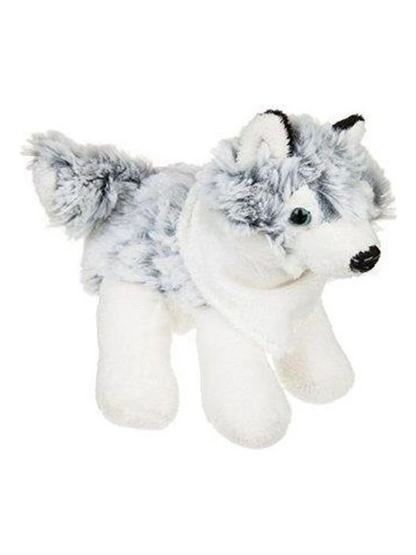 doudou Histoire d'ours Chien Gris PM 16cms HO2491 Husky Pantin Gris