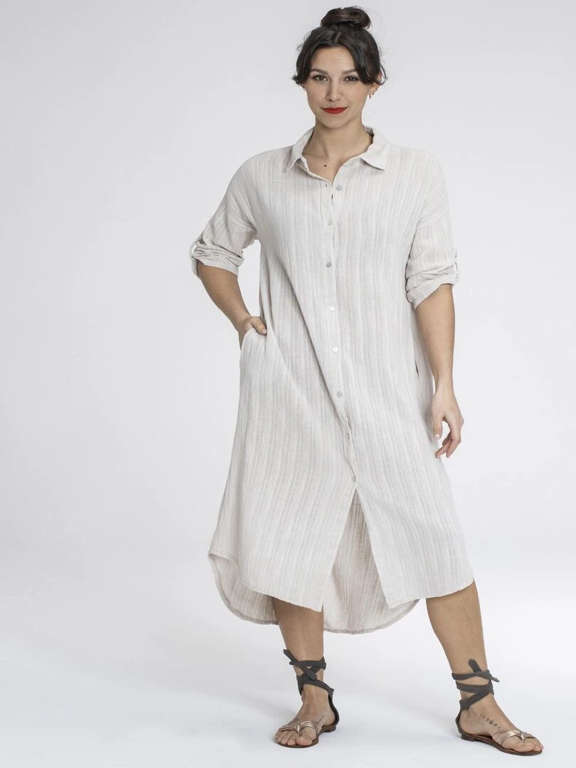Robes chemise ROMANE Gérard Pasquier Beige