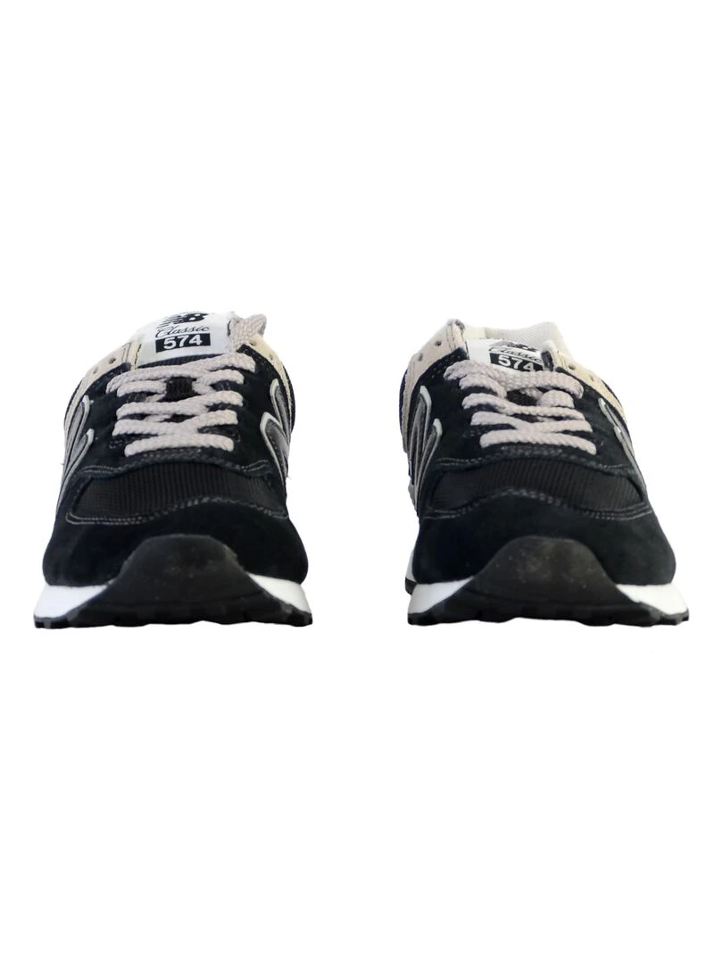Basket Cuir New Balance 574 *   Noir
