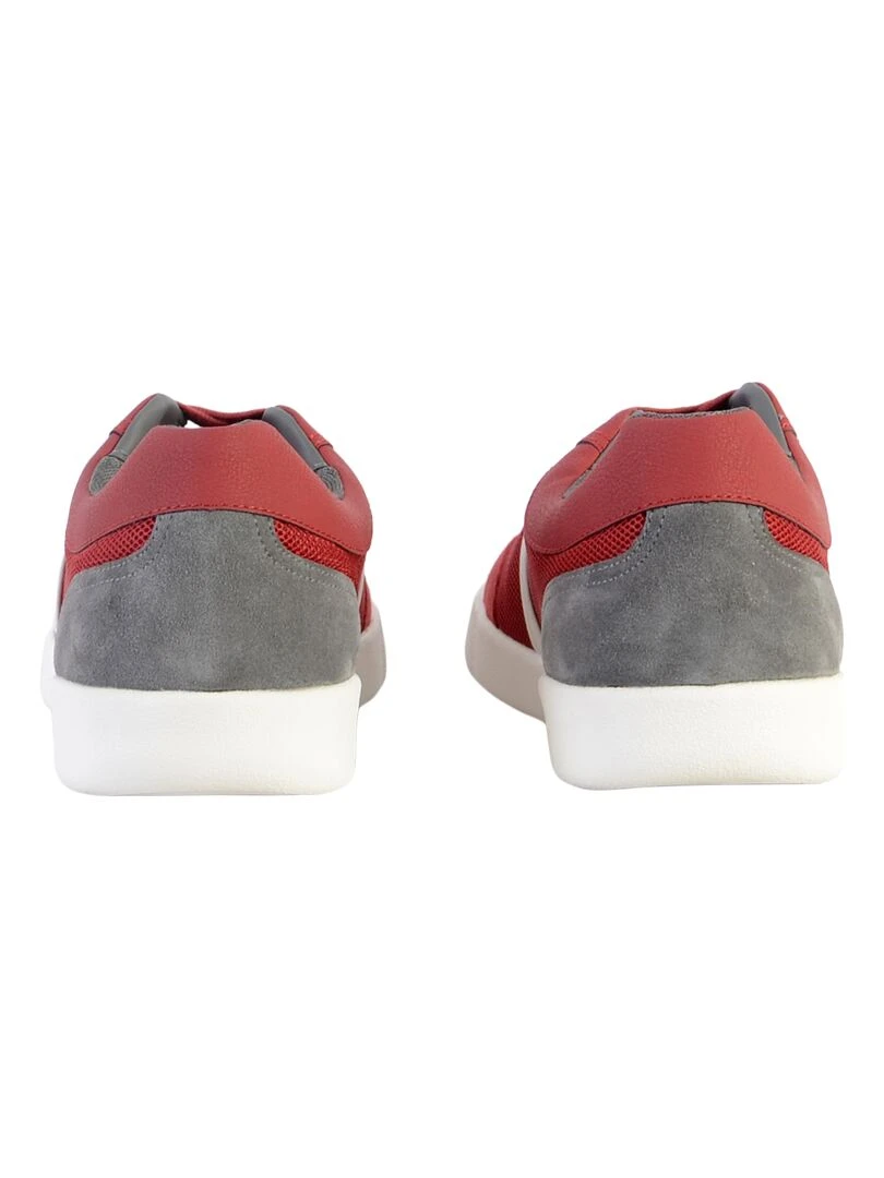 Basket Cuir Geox U Rieti Mesh   Rouge