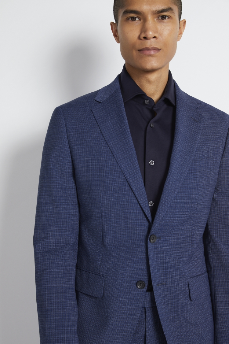 Slim Fit Ink Houndstooth Dress Jacket   Buy Online at Moss