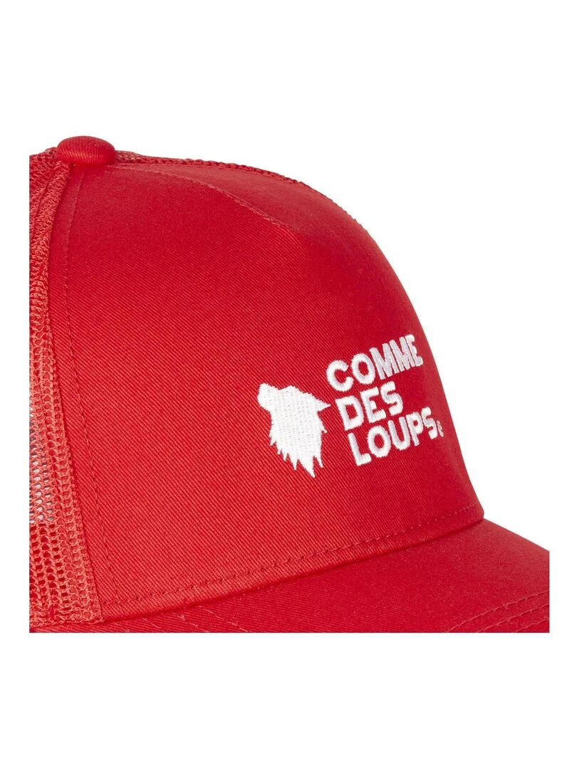 Casquette avec filet uni Class Comme Des Loups   Rouge