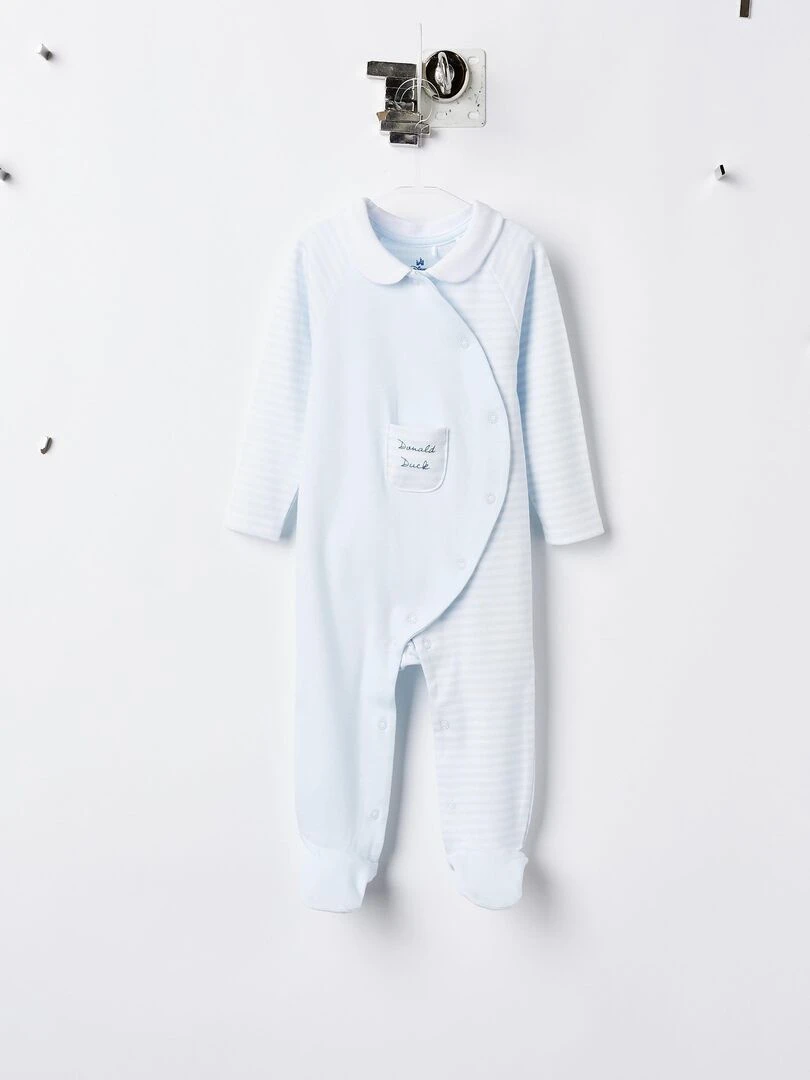 Grenouillère En Coton Pour Nouveau Né 'Donald Duck'  DISNEY CLASSICS   Bleu