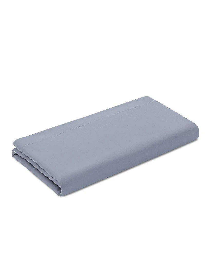 Drap plat uni gris perle