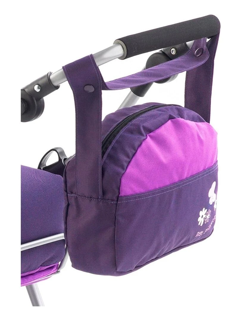 Sac à langer pour poussettes de poupées. Couleur prune N/A