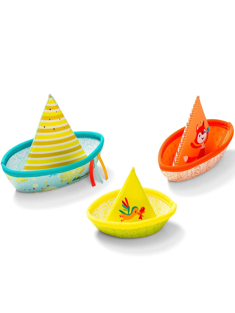 Petits bateaux flottants   Multicolore