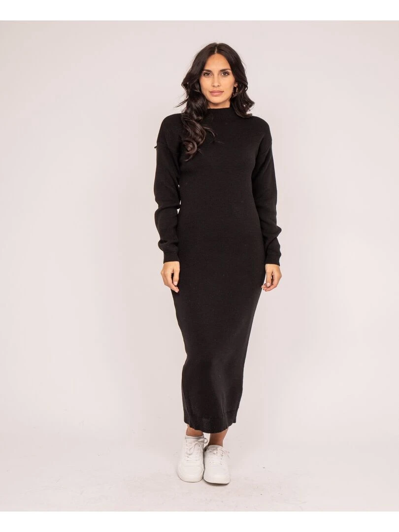 Robe pull longue ILIANCE Noir