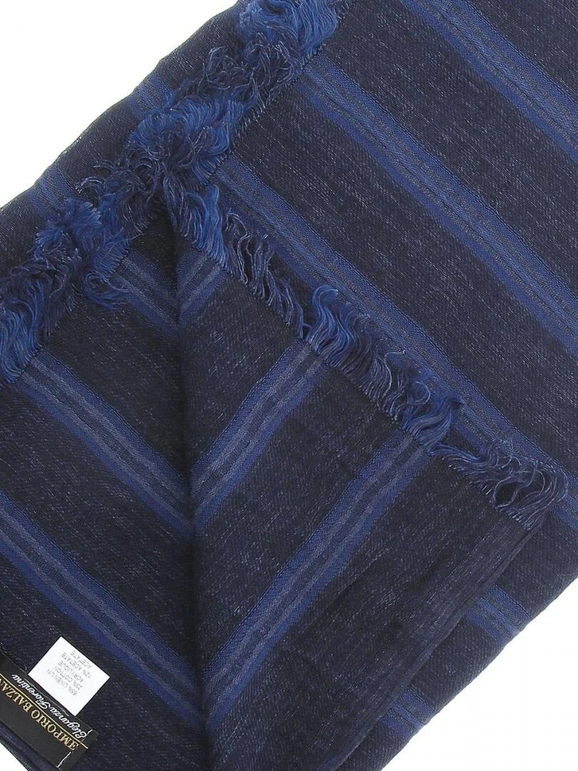Chèche en lin SCALA Bleu