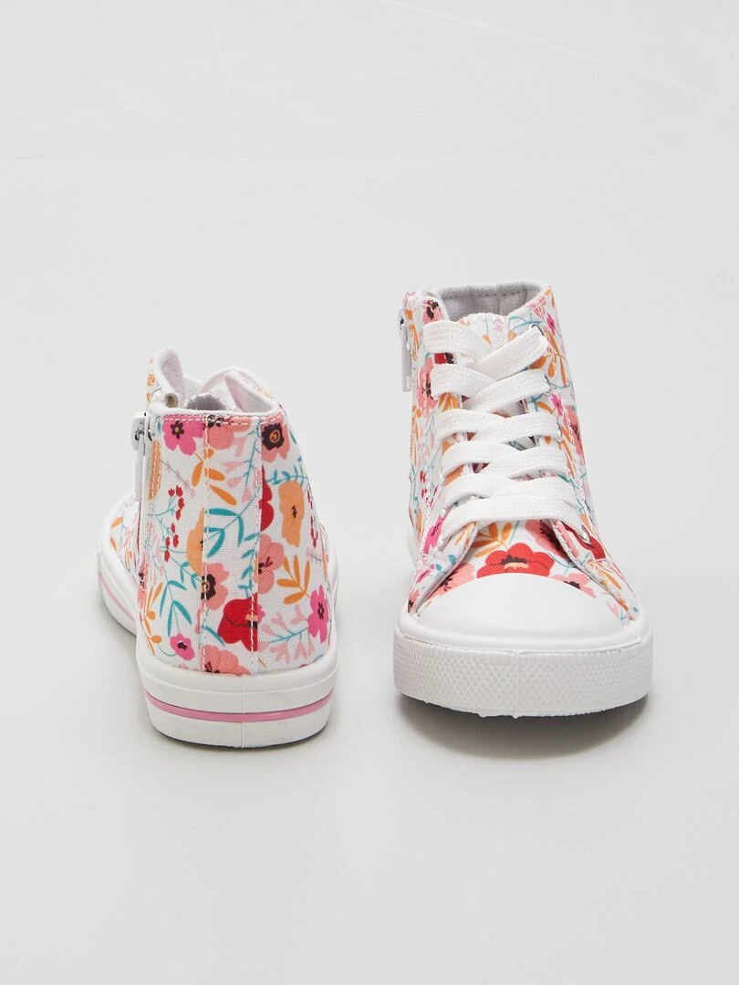 Baskets hautes en toile   Multi