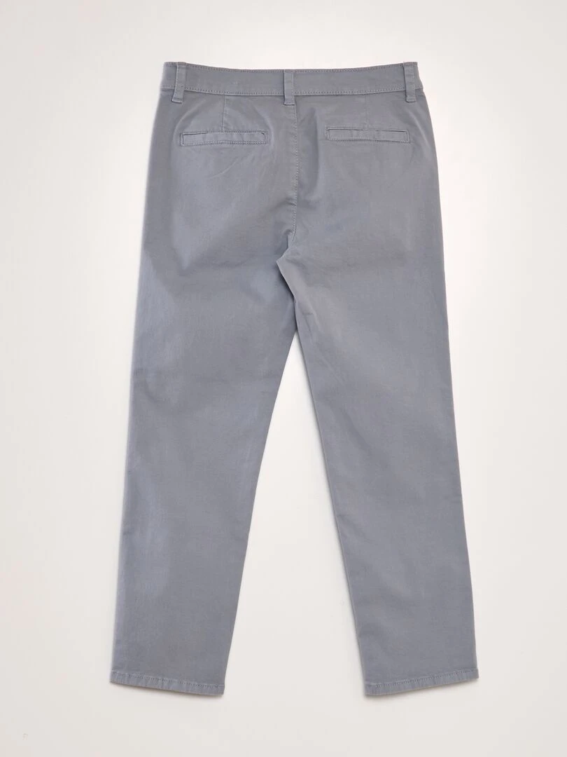 Pantalon chino Gris