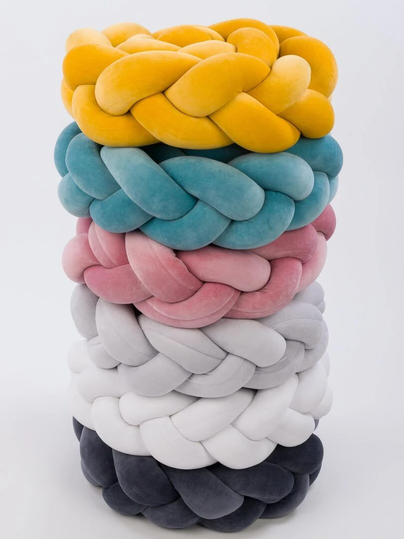 Tresse de lit bébé universelle   VELOURS   Bleu