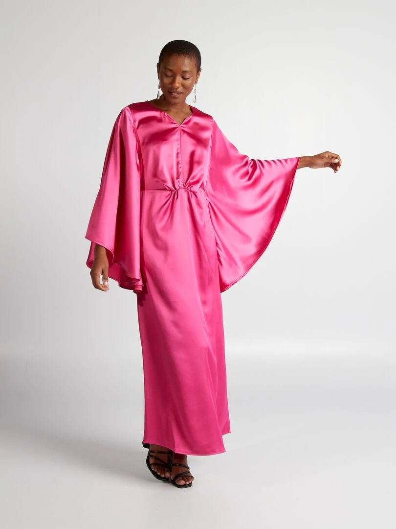 Robe satinée   Rose