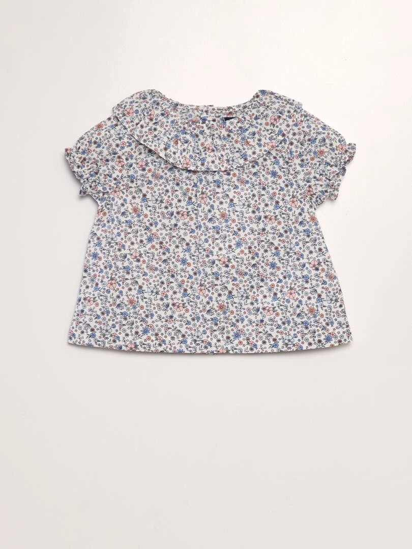 Ensemble blouse + short + bob + chaussettes Violet/rose/bleu