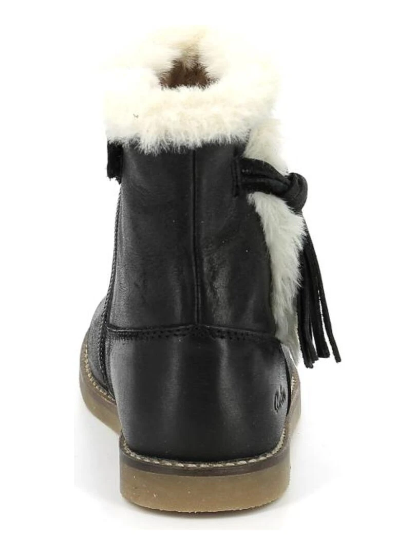 Boots Cuir Sacho   Noir