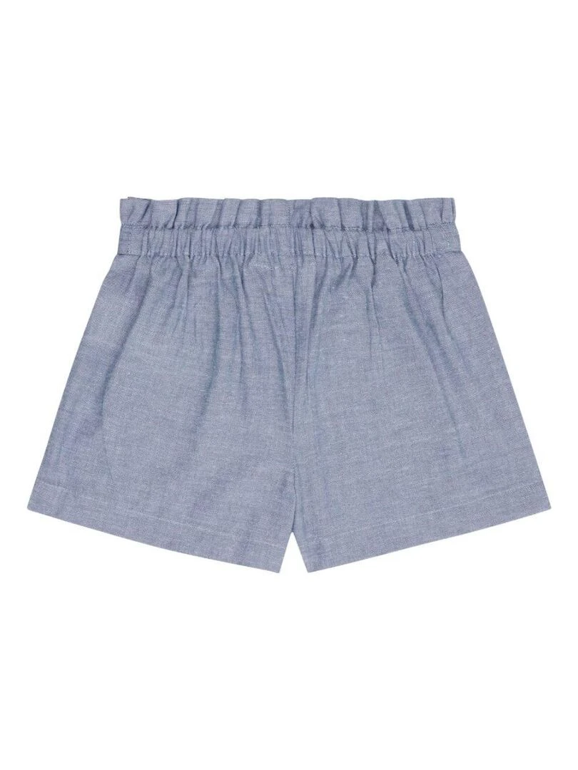 Short Bébé Fille Bio Bleu   Bleu