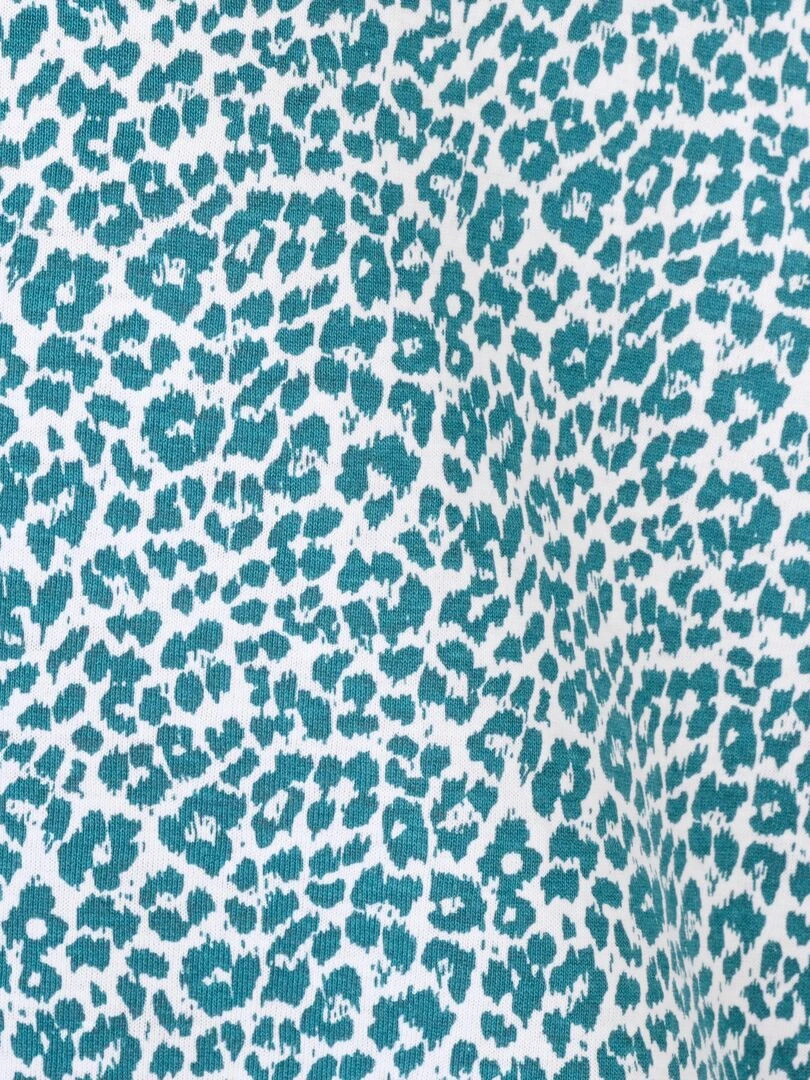 Chemise de nuit pur coton peigné  manches longues   Damart   Vert