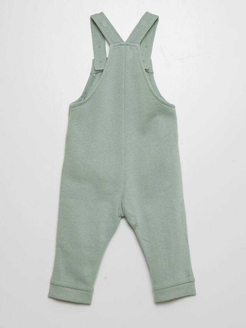 Salopette en molleton avec bretelle ajustable   Vert