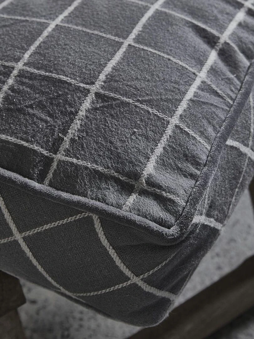 Coussin de sol imprimé 'MOUNTAIN' 'TODAY'   Gris