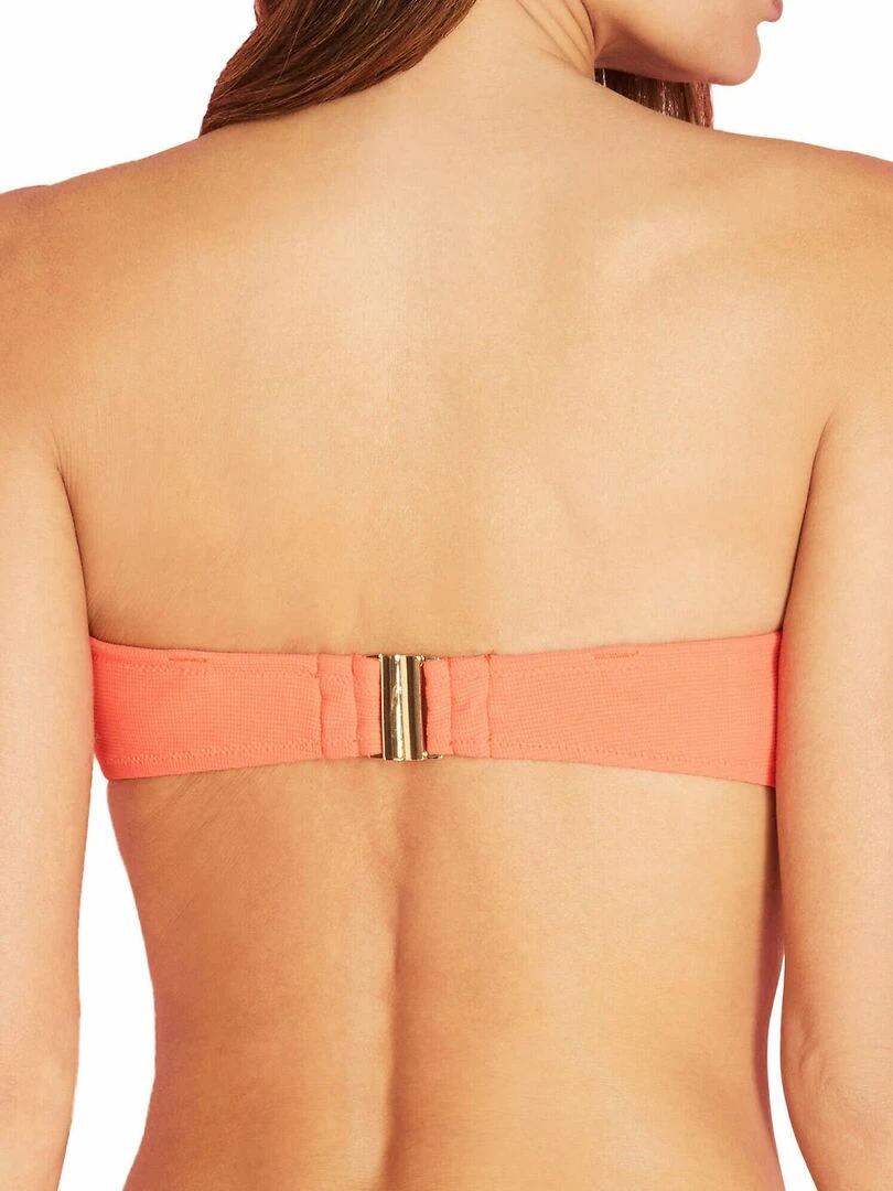 Haut maillot de bain bandeau Miami Orange corail