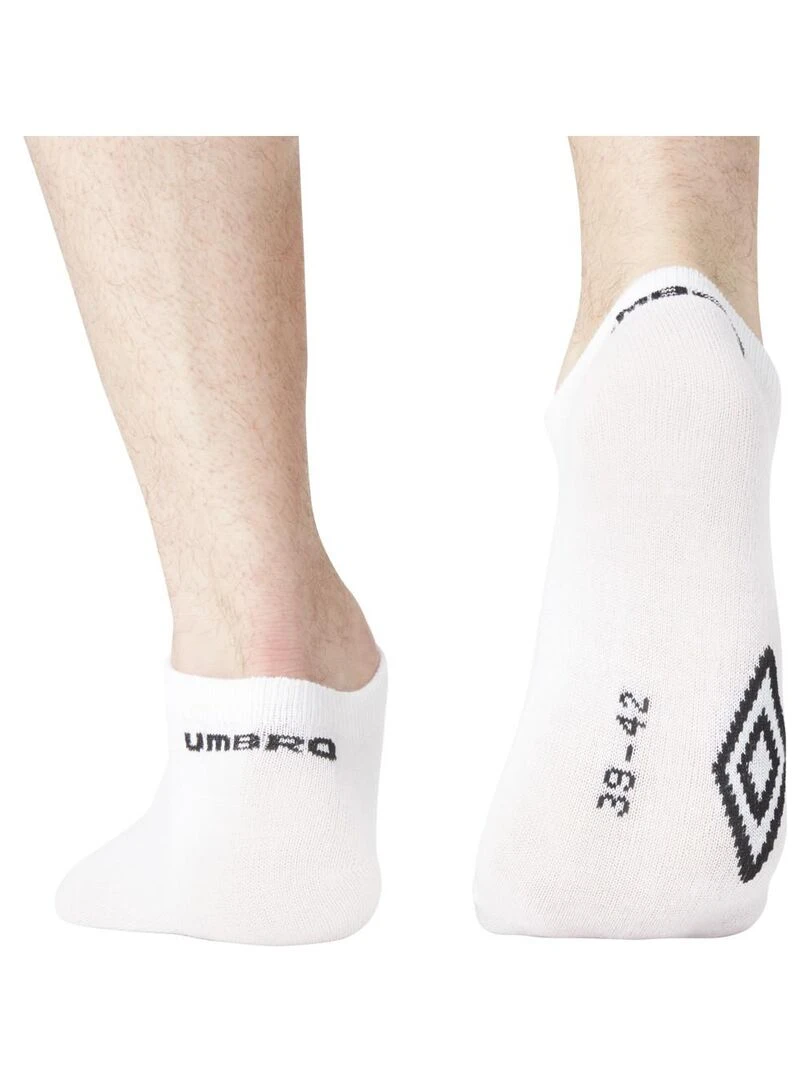 Lot de 5 Paires de Chaussettes Socquettes Homme Umbro   Blanc