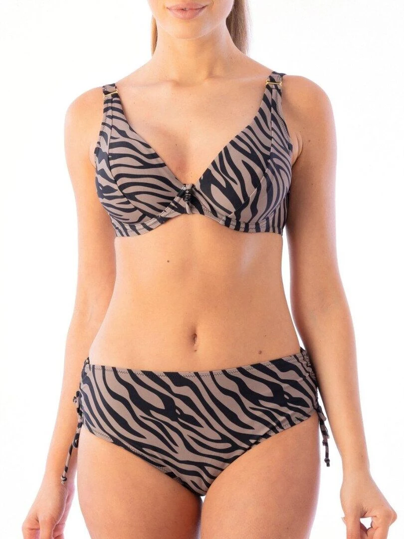 Bas de maillot de bain réglable Pilar   Marron