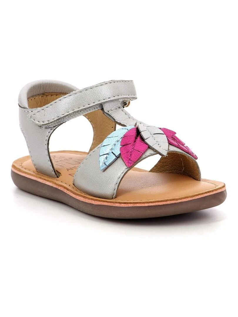Sandales Cuir Cloleaf Argent