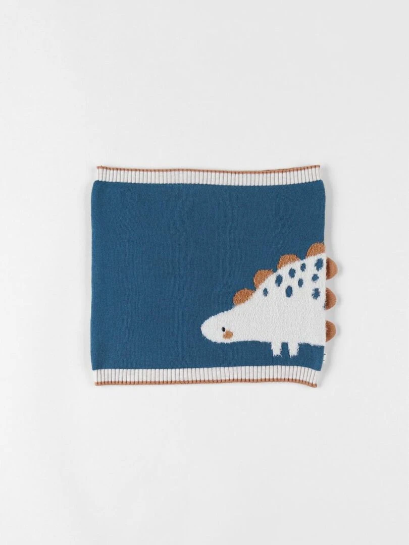 Echarpe tube dino canard Noukie's Bleu