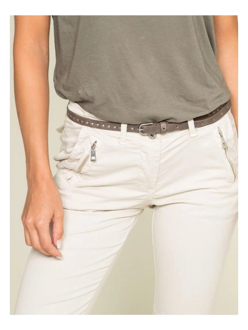 Pantacourt chino XELENA   Beige