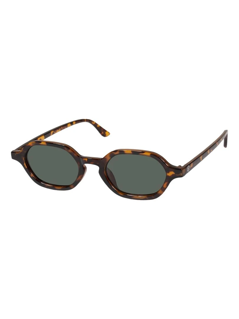 Lunettes de soleil Femme Héxagonale Ecaille Marron