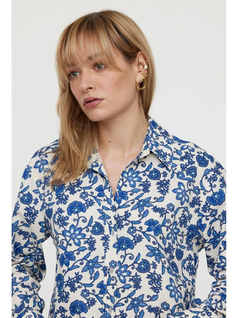 Lee Cooper   Chemise manches longues coton regular DAISY   Beige
